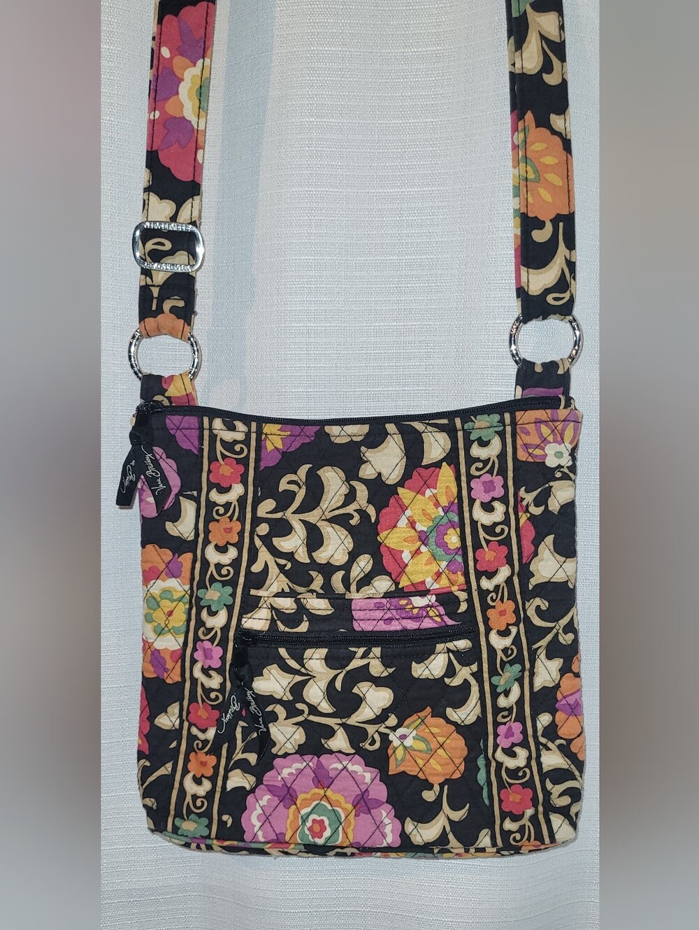Vera Bradley Hipster Crossbody Bag featuring the vibrant, retired "Suzani" print